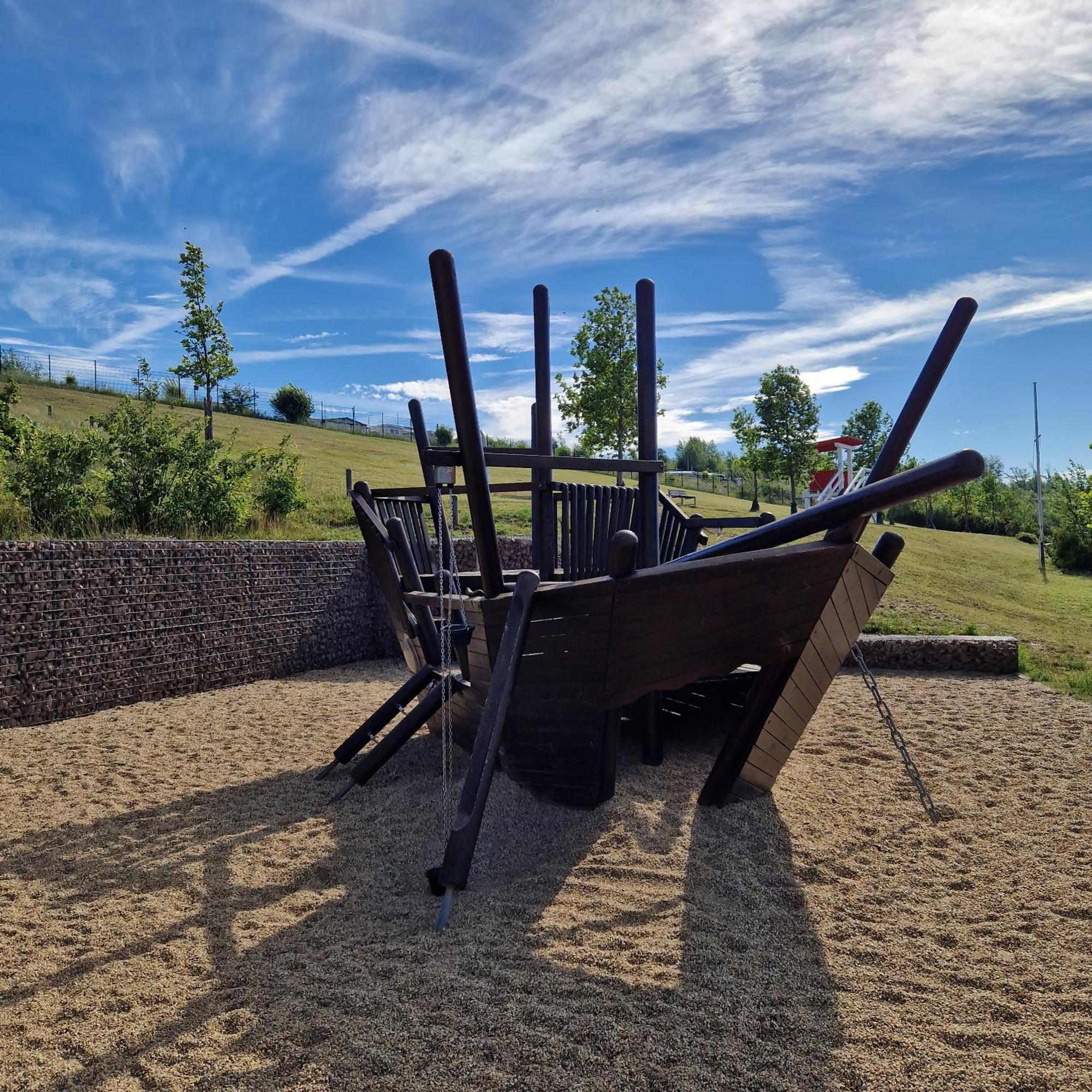 Ferienhaus Seezeit Direkt Am Geiseltalsee Mit Sauna Villa Mucheln Exterior photo